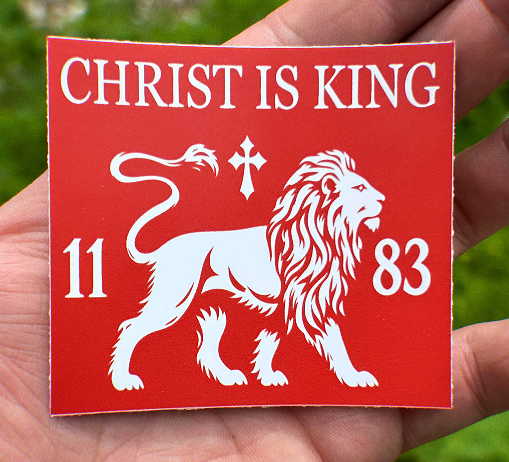 Christ Is King 1183 Vinyl Decal